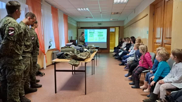 ,,Zīļuku" tikšanās ar zemessargiem Lācplēša dienā.
